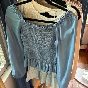 Blue Rain long sleeve top size M